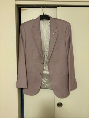 Tailored Fit Pink Sharkskin 1913 Suit Jacket